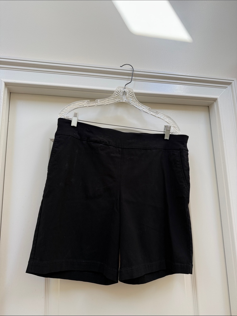 Talbots Black Bermuda Shorts with Clean Front